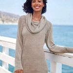 Barefoot Dreams  CozyChic Ultra Lite Coastal Cowl Neck Tunic Medium Photo 0