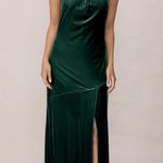 Revelry Athena Dress Emerald Velvet Green Size 4 Photo 0