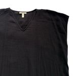 Eileen Fisher  Organic Cotton Gauze V-Neck Boxy Fit Calf Length Tunic Dress M Photo 7