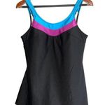 Vintage 80’s Sea Stars Black Swimsuit Dress Padded Beach Pool Summer Vacay 14 Photo 0