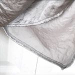 ZARA Size Medium Purple Satin Effect Full Zip Front Short Sleeve Shirt Jacket Photo 4