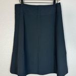 EXPRESS  Design Studio Navy Blue / Blue Pinstripe A Line Midi Skirt Size 6 Photo 0