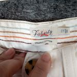 Faherty  Organic Cotton  Straight Leg Mid Rise White Womens 27 Photo 3