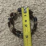 Women’s‎ vintage pink/purple/silver beaded gemstone boho wire bracelet one size Silver Photo 7