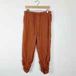 Free People Myrrh Terracotta Orange Parachute Pants Ruched Slouchy Cotton Photo 3
