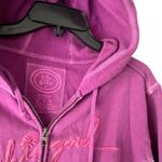 Life is Good Women's Size Medium Purple Full Zip Hooded Sweater Photo 3