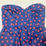 MORE TO COME Marcine Strapless Dress in Navy Small Red Photo 4