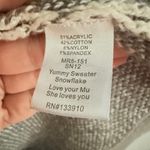 Show Me Your Mumu  Mellow Open Cardigan Waterfall Knit Med Gray Aztec Snowflake Photo 13