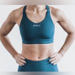 Nobull NWT Women’s Pace Running Sports Bra - XS - Deep Teal Heather Photo 0