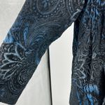 cj banks  zip front tapestry ombré paisley jacket shirt blazer professional plus Photo 7