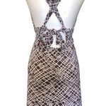 Jantzen Brown and White Midi swim or casual Dress V-Neck NWOT Photo 0