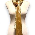 French girl scarf velvet double sided champagne and color print Red Photo 3