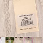 SUZIE KONDI Red V Neck Crochet Midi Cotton Gause Dress Size XS Photo 9