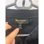 Juicy Couture Black Label Hoodie Y2K M Velour Zip Up Jacket MUTTON SLEEVE USA Photo 2