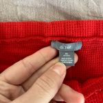 Aerie Scarlet Ribbed Shorts “let’s stay in” size XS Photo 3