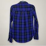 Mossimo Multicolor Blue Black Plaid Fall Flannel Woman’s Size XS/TP Photo 2