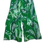 Ted Baker Ismey Green Leaf Print Halter Neck Jumpsuit Wide Leg Flowy Tropical 4 Photo 4
