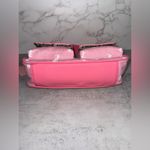 Juicy Couture Bag Pink Denim Shoulder Bag JC Logo Handbag Purse w/ Shimmer Photo 3