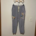 Anthropologie  Stockton Embroidered Jogger Pants Women's Size‎ XS Gray Vacation Photo 3