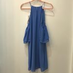 Naked Zebra NWT  Cold shoulder periwinkle dress small . Photo 5