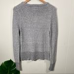 Calvin Klein Jeans Gray Marl Knit Ribbed Sweater Long Sleeves Size Medium Photo 4