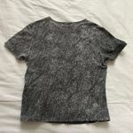 Burberry Tromp lieol photo real Black and white denim jacket print top size 2 Photo 3