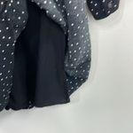Gap Drop Waist Polka Dot Ruffled Shift Dress 3/4 sleeve Size 8 Black Photo 11
