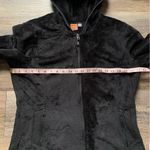 Merrell  Black Sherpa Fuzzy Zip Up Hooded Jacket L Photo 3