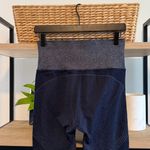 Athleta High-Rise Twilight Tight Seamless Navy Silver Glitter Athletic Legging L Photo 7