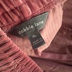 Cobble Lane Pink Velvet Pants Pull Photo 7