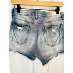 Kendall & Kylie The Icon Short Distressed Denim Blue Cut Off Jeans Size 11/30 Photo 4
