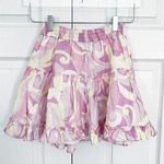 Hill House The Paz Linen Skirt in Candy Kaleidoscope Pink Photo 0