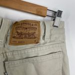 Levi's VTG 90s 951 Relaxed Fit Tapered Leg Khaki Cotton Jeans Women's Size 10M Photo 5