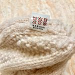 With Nnino Ivory Chunky Knit Wool Blend Beanie Soft Ribbed Photo 5