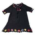 Beach By Exist Beach Cover Up Black Crochet Trimming‎ Boho  Womens Size Small Photo 1