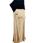 ET OCHS Black Half n Half Velvet Deep V Photo 2