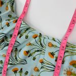 AGUA BY AGUA BENDITA Manzanilla floral print cotton poplin mini dress sz M Blue Size M Photo 6