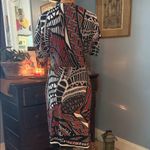 Cato  Modern Tribe in Bossa Nova Multicolor Geometric Print Wrap Dress NWT Photo 7