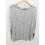 J.Jill Wearever Womens Gray Snake Print Long Sleeve Shirt Size L Loose Stretch Size L Photo 1