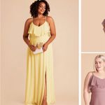 Birdy Grey Lemon Sorbet Yellow Chiffon Bridesmaid Jane Dress Size 1X Photo 2