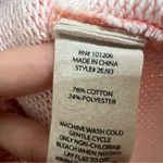 Soft Surroundings  Sweatshirt Hoodie Boxy Coral Orange 1/2 Sleeve Size Medium Photo 6