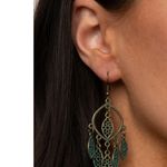 Paparazzi Artisan Garden Brass Earrings (176) Photo 0