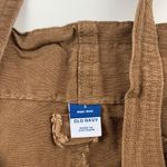 Old Navy  Burnt Umber Brown Linen Blend High Rise Belted Shorts S Photo 2