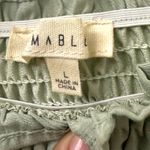 Mable L Pastel Green Mini Dress Badale Smocked Ruffles Satin Coquette Feminine Size L Photo 7