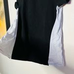 Red Valentino Black Short Sleeve Pinstripe Accent Side Crewneck Shirt Size Large Photo 4