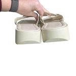 Anthropologie Pilcro x  - Woven Slide Sandals Cream Slide Sandals Sz 41 Photo 5