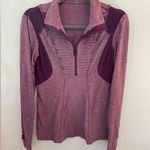 Lululemon ruffled quarter zip pullover Size 8 Purple Run Your Heart Out Pullover Photo 0