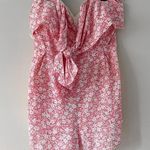Pink Lily LPink lily daydreamer pink floral romper Photo 0