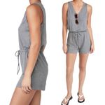 Madewell  MWL Breeze Drawstring Shorts Romper Heather Gray Women’s Size Small Photo 12