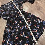 Lush Clothing Dark Floral Fairy Wrap Dress Sz S Black Short Feminine Church Grunge Y2K Office Photo 13
